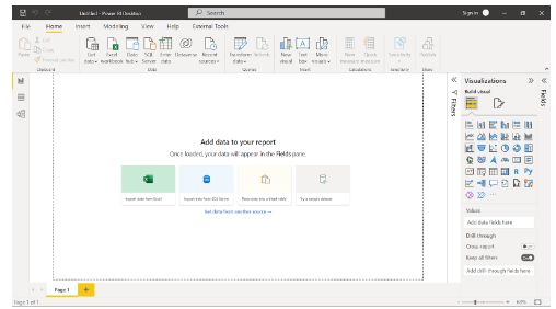 i2tutorials's tweet card. With the Report view feature in Power BI Desktop, you can create numerous report pages containing visualizations.