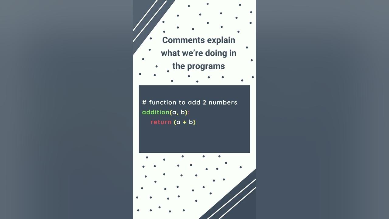 ProgrammingRoad's tweet card. Why to comment code your ? #shorts