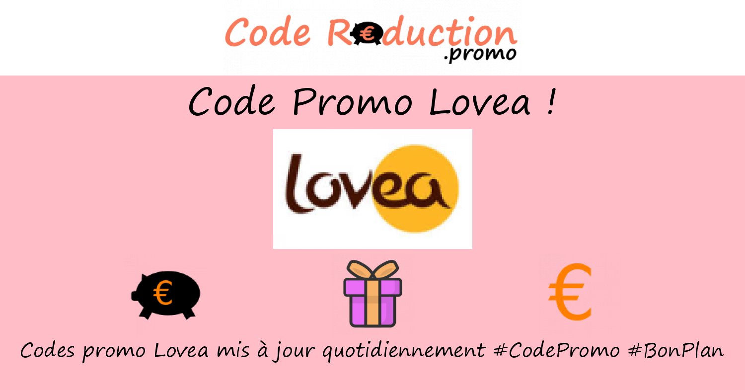 CodeRed_Promo's tweet card. ᐅ Trouvez un code promo Lovea valide ⭐ Obtenez des réductions exclusives en utilisant un ❤❤❤ code promo Lovea ❤❤❤ Octobre 2025