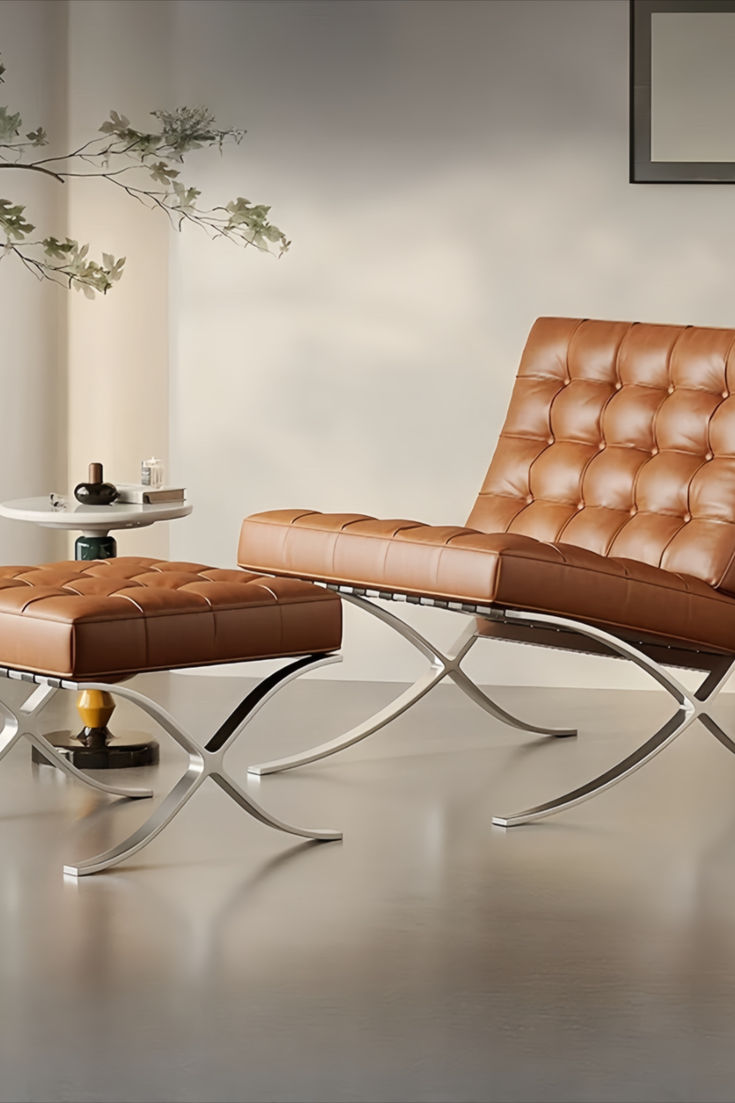 Orangme2Orangme's tweet card. Barcelona Chair | Premium Black & Brown Leather Seating Solutions