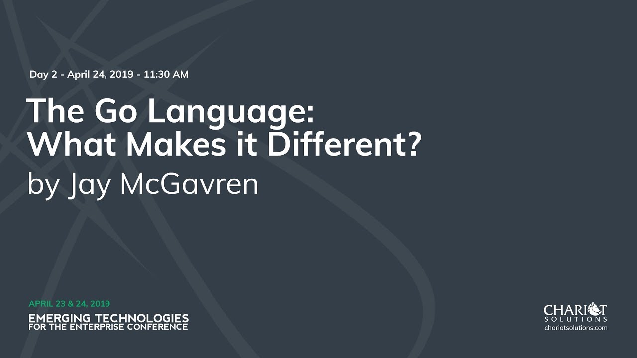 headfirstgo's tweet card. The Go Language: What Makes it Different? - Jay McGavren