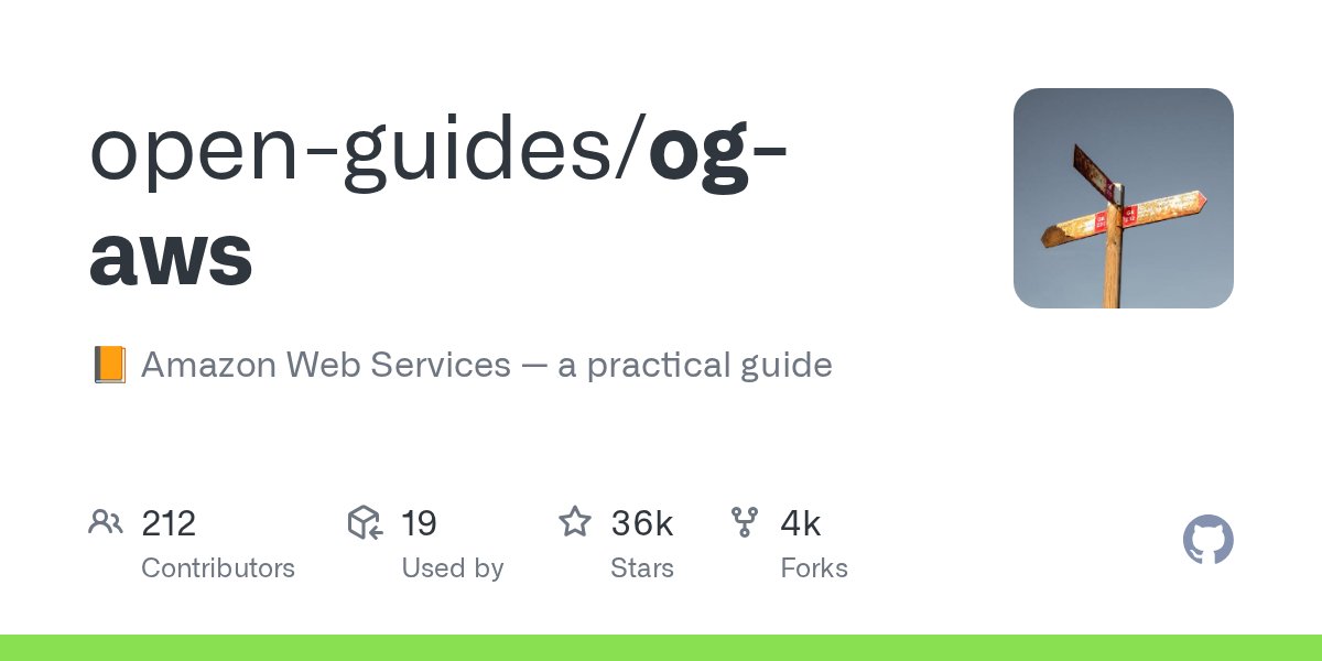 AbzAaron's tweet card. 📙 Amazon Web Services — a practical guide. Contribute to open-guides/og-aws development by creating an account on GitHub.