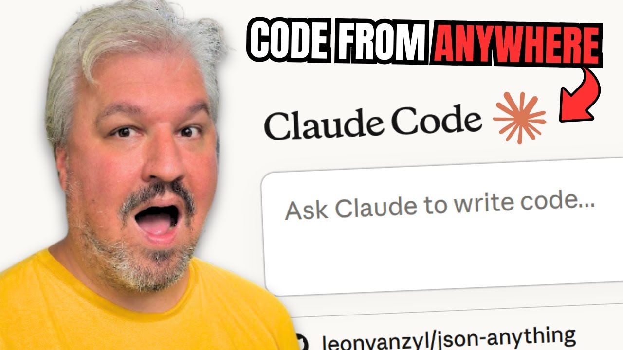 leonvz's tweet card. Use Claude Code From ANYWHERE (NEW Feature)