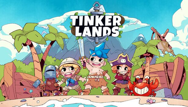 DeVuego's tweet card. Tinkerlands es un videojuego de supervivencia y gestión de recursos donde deberemos explorar una inhóspita isla.