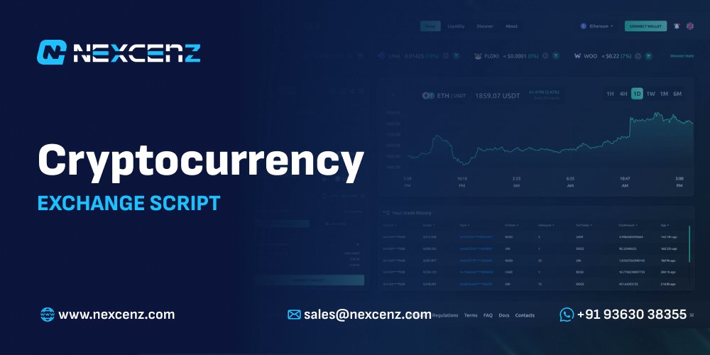 nexcenz's tweet card. A Cryptocurrency exchange Script is 100% multi-tested & customizable,readymade software that helps you to create a crypto exchange platform instantly