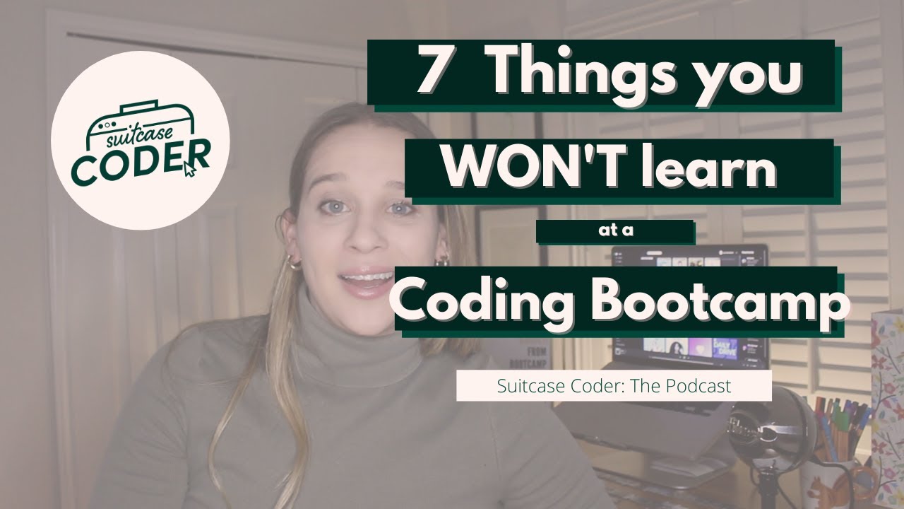 CoderSuitcase's tweet card. 7 Things you WON'T learn at a Coding Bootcamp