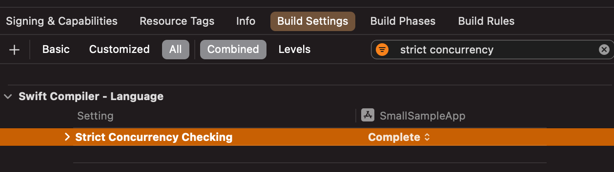 swift_mono's tweet card. If you want to make sure that your code adopts Swift concurrency as correctly as possible in Swift 5.x, it’s a good idea to enable the Strict Concurrency Checking () flag in your project. To do this…