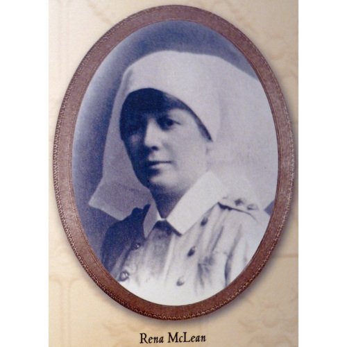 dcb_dbc's tweet card. McLEAN, RENA MAUDE, nurse; b. 14 June 1879 in Souris, P.E.I., daughter of John McLean and Matilda Jane Jury; d. unmarried 27 June 1918 at sea.