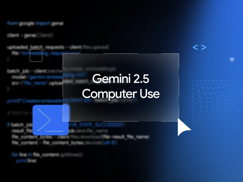 dotHTML5's tweet card. 　米Googleは10月7日（現地時間）、「Gemini 2.5 Computer Use」を発表した。同社の最新鋭AIモデル「Gemini 2.5 Pro」をベースにWebブラウザーの操作に特化させたもので、AIエージェントでも人間と同じようなGUI操作が可能となる。