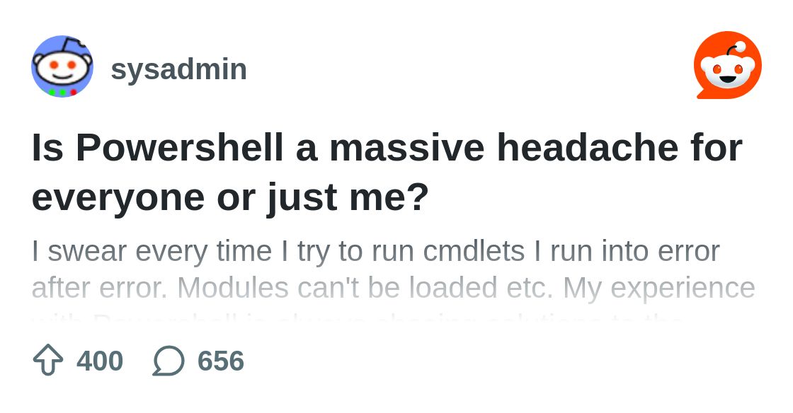 data_cyborg's tweet card. Explore this post and more from the sysadmin community