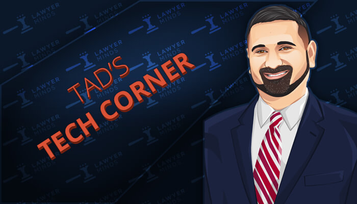 LawyerMinds's tweet card. In this edition of Tad's Tech Corner, we'll take a look steps law firms can take to stay ahead of the competition in today's market.