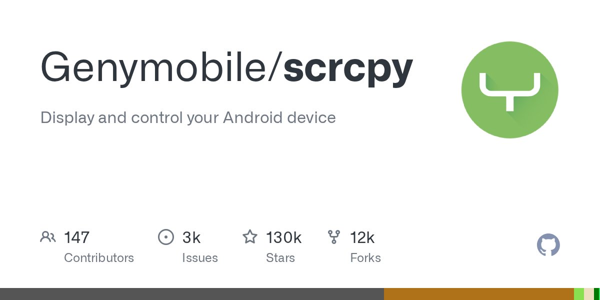 scrcpy_app's tweet card. Display and control your Android device. Contribute to Genymobile/scrcpy development by creating an account on GitHub.