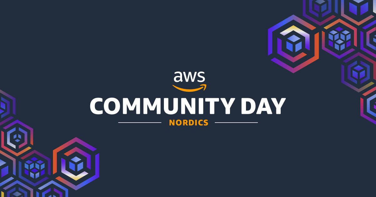 Eficode's tweet card. The AWS Community Day is a free full day event for AWS users organized by the Nordic AWS community. In 2025 the event is held in Gothenburg.