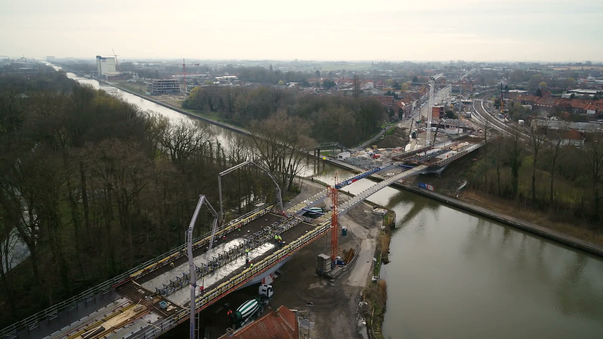 Organibvba's tweet card. Declercq Stortbeton - Nieuwe brug Ingelmunster