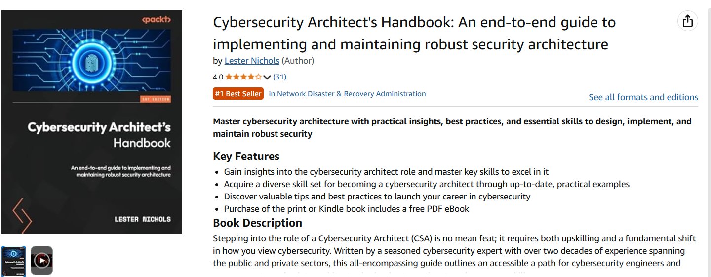 sec_doc's tweet card. 426 Days and Counting: How "The Cybersecurity Architect's Handbook" Continues to Lead Amazon's Security Categories...