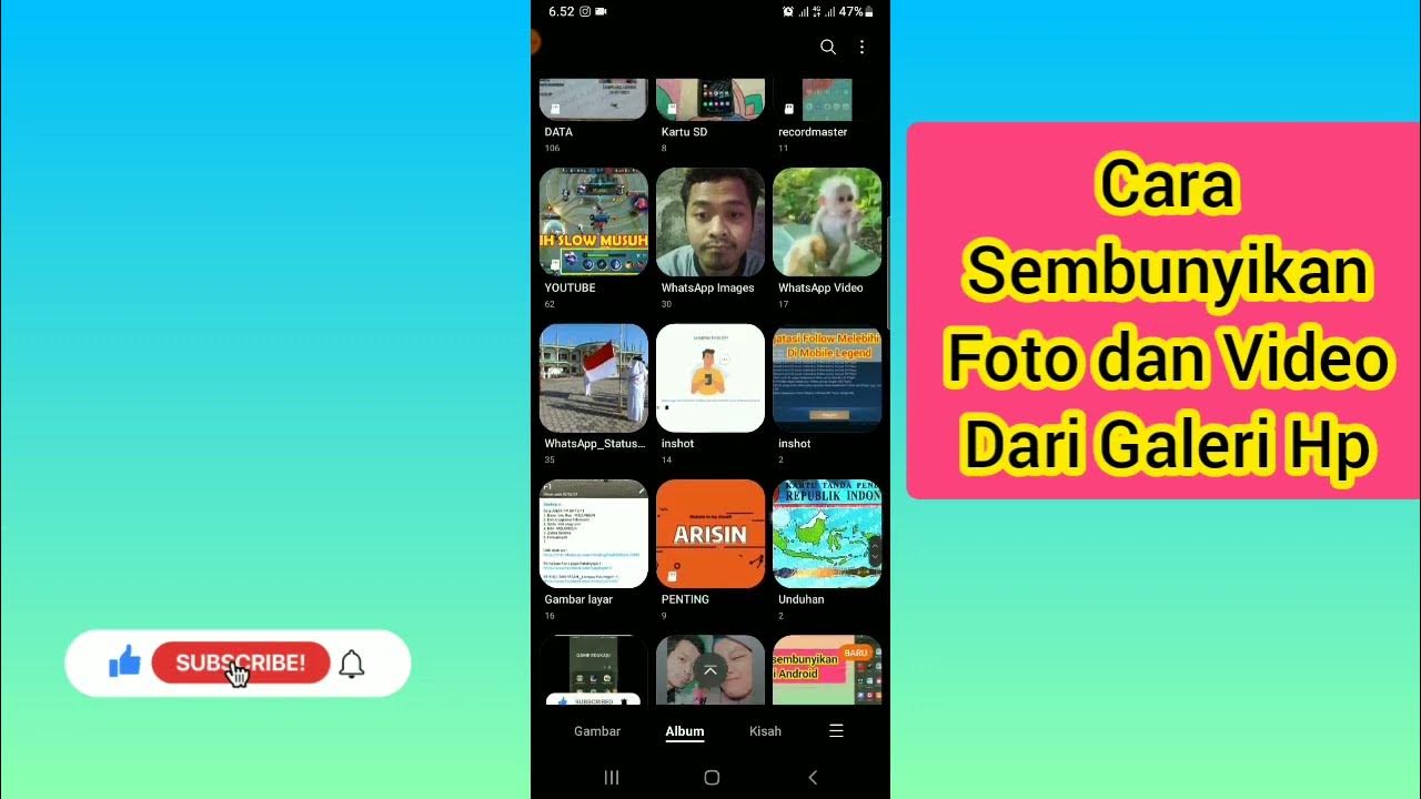 lathiv_abd's tweet card. Cara Sembunyikan Foto Video Dari Galeri di Hp Samsung