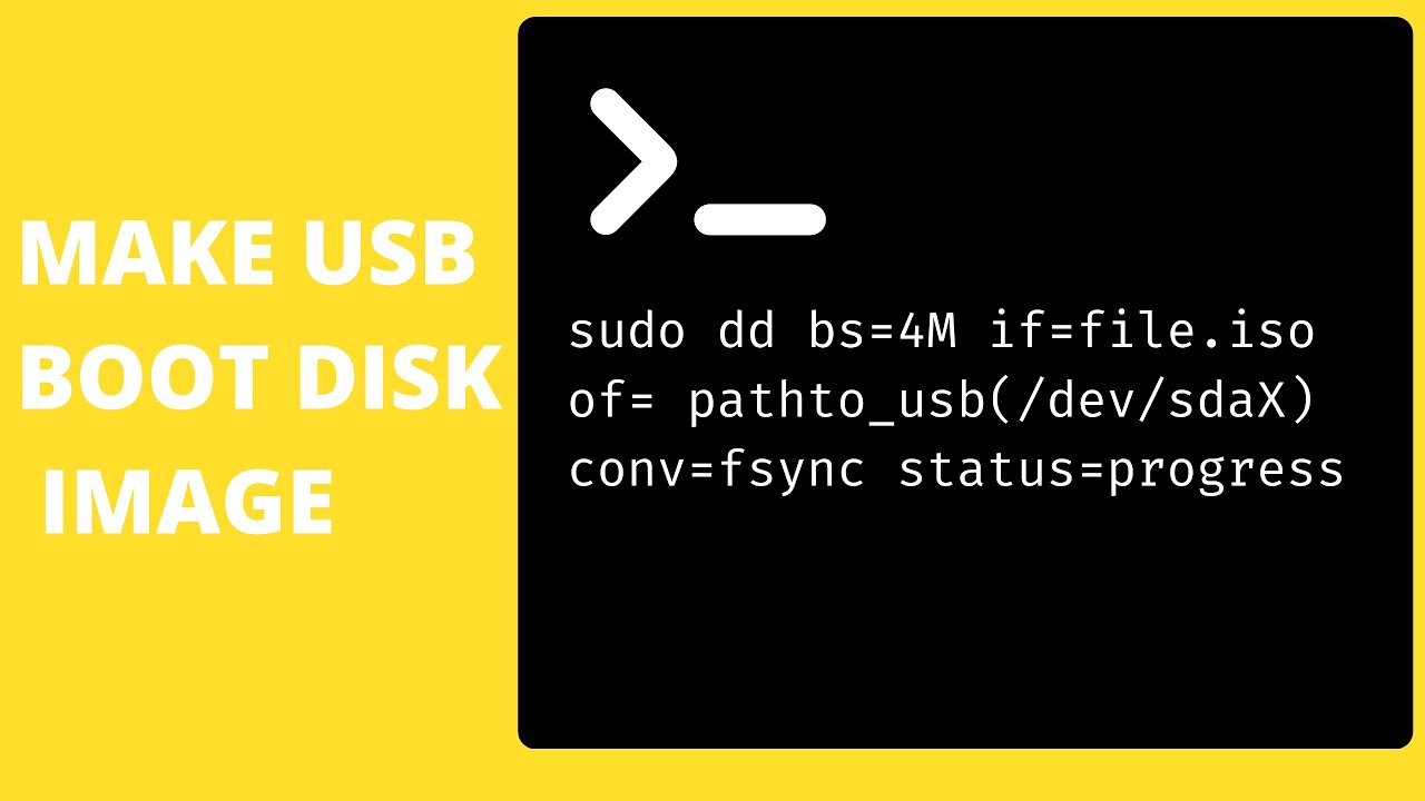 ExplainCode's tweet card. Make bootable USB disk using DD command