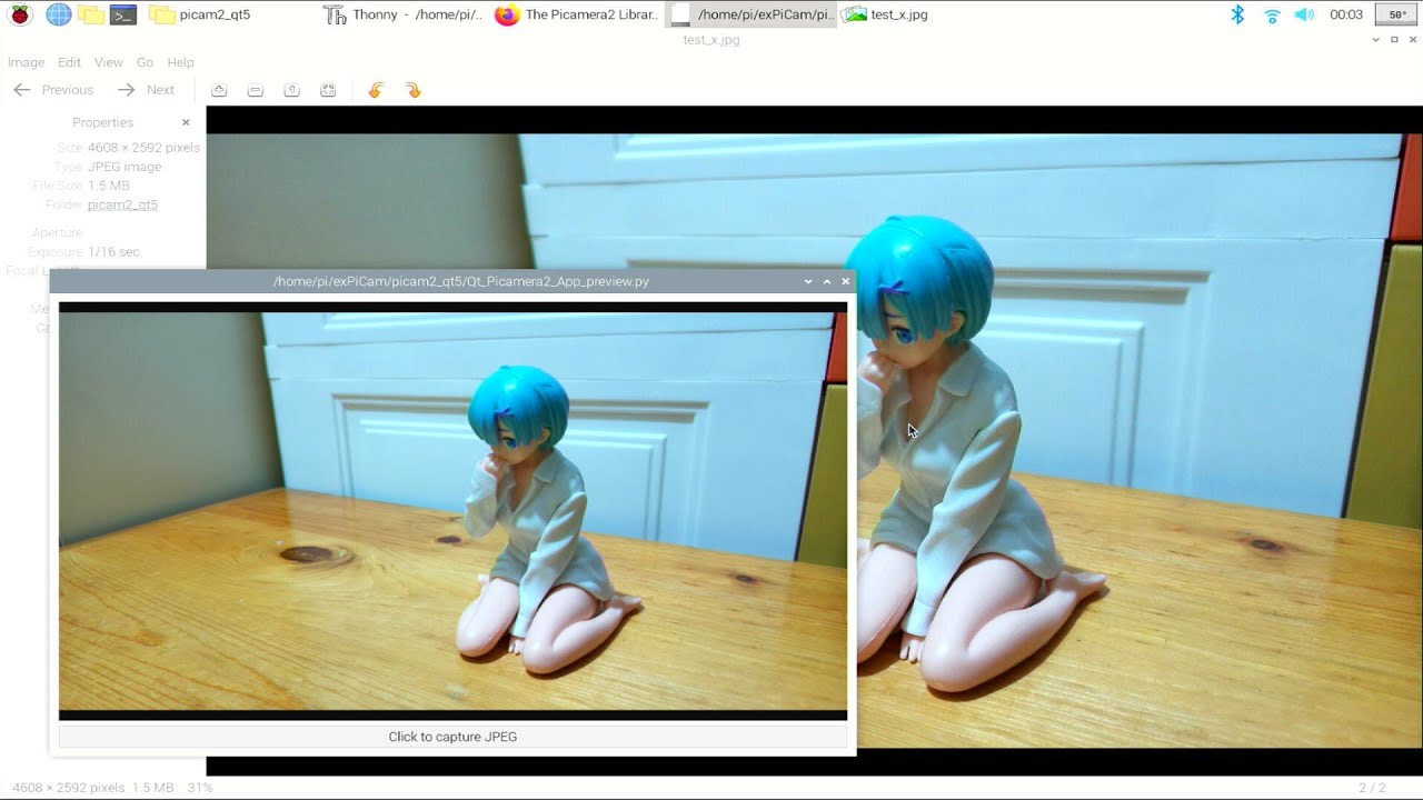 KcCoxxect's tweet card. Using the Raspberry Pi Camera in Python3/PyQt5 applications using...
