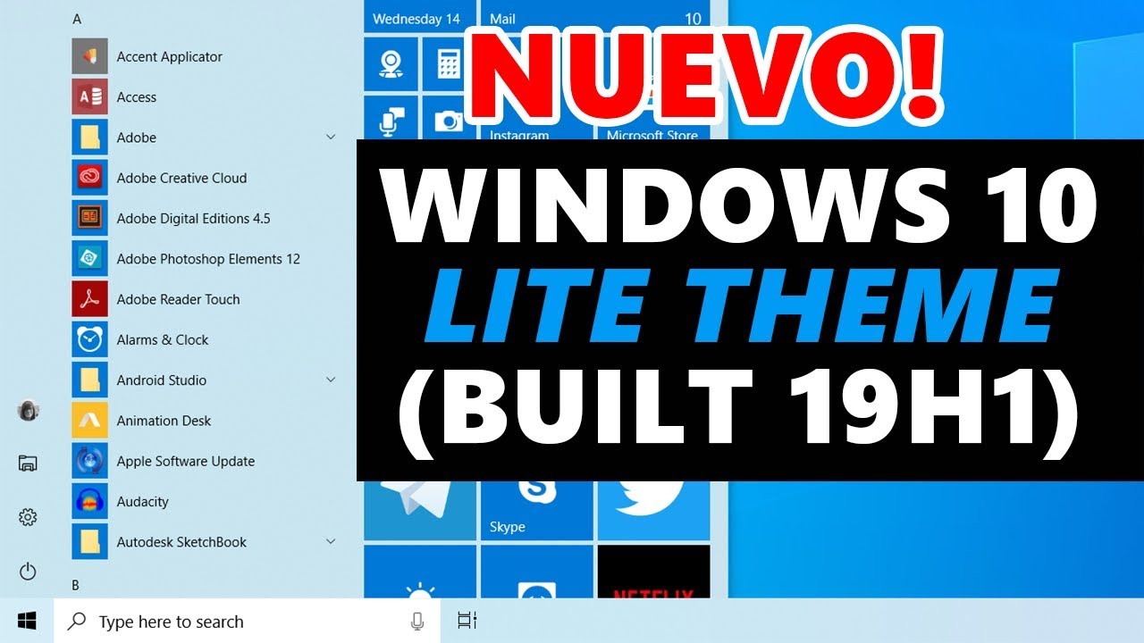 AskTutorial's tweet card. ACTIVAR TEMA LIGHT EN WINDOWS 10 (BUILT 19H1)