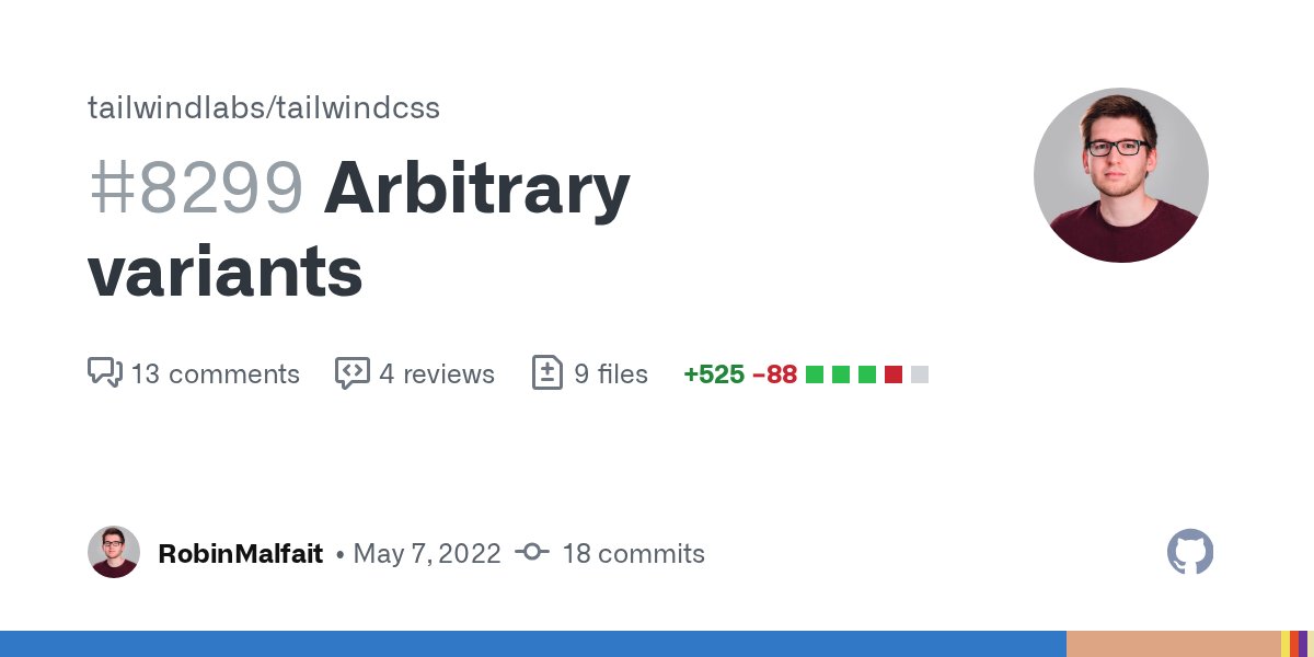 adamwathan's tweet card. With the new addVariant API, we have a beautiful way of creating new variants. You can use it as: addVariant('children', '& > *') Now you can use the ...