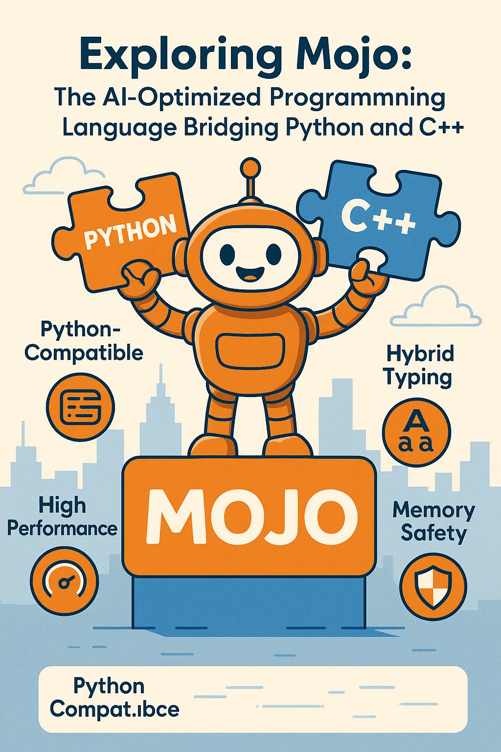 BalianLlc's tweet card. What is Mojo? Mojo is a cutting-edge programming language developed by Modular Inc. It’s designed to offer the simplicity of Python with the performance and control of C++ and Rust, making it perfect...