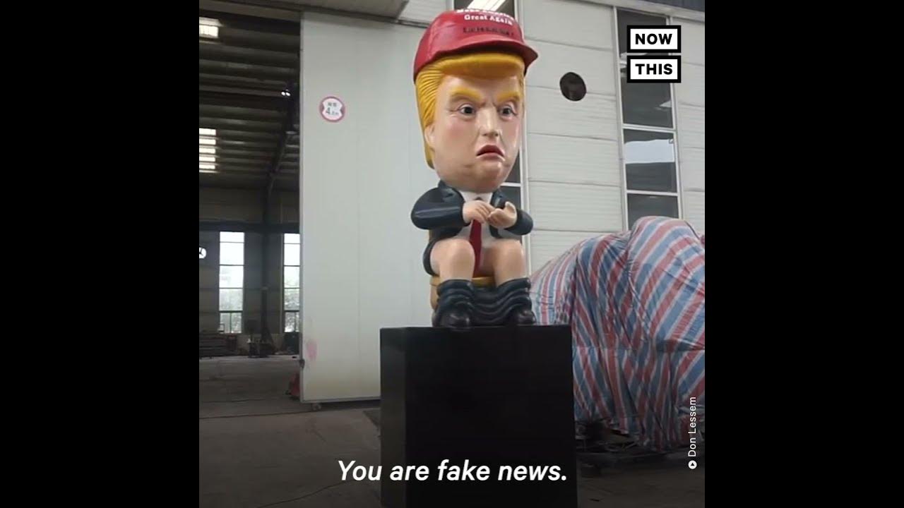 andrewebdev's tweet card. Farting 'Trump Toilet' Statue Heads to the UK Before His Visit |...