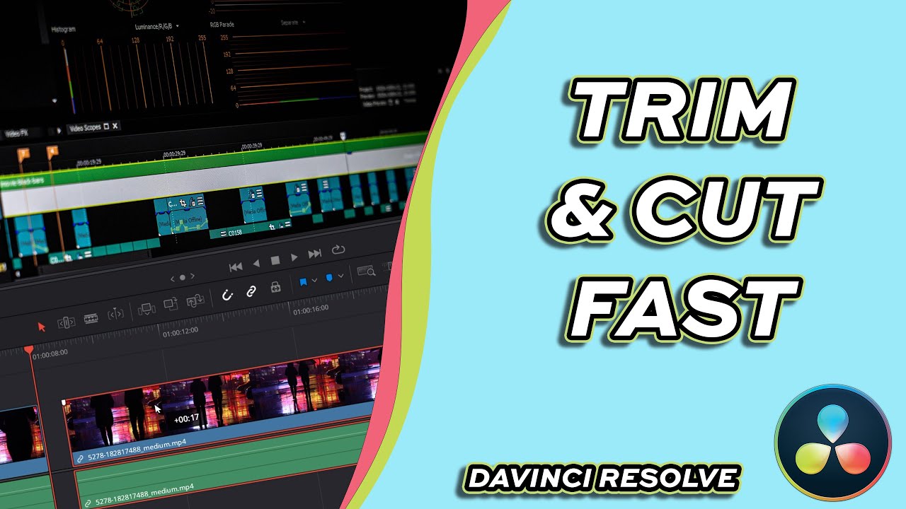 GraphdTutorials's tweet card. How to Trim & Cut Footage in DaVinci Resolve 20