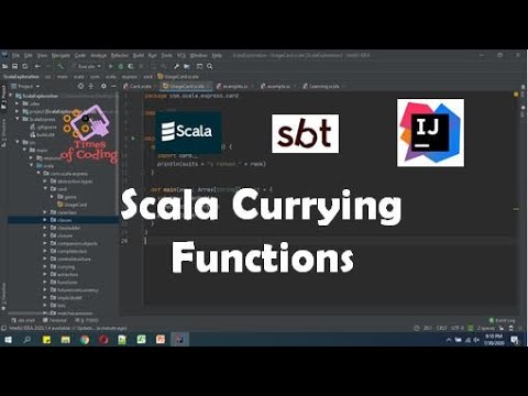 timesofcoding's tweet card. TOC - SCALA Express | 19 Scala Currying