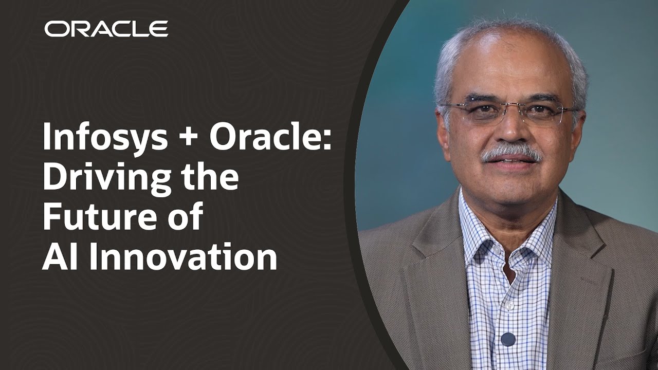 OracleCloud's tweet card. Infosys Accelerates Enterprise AI with Oracle AI Data Platform
