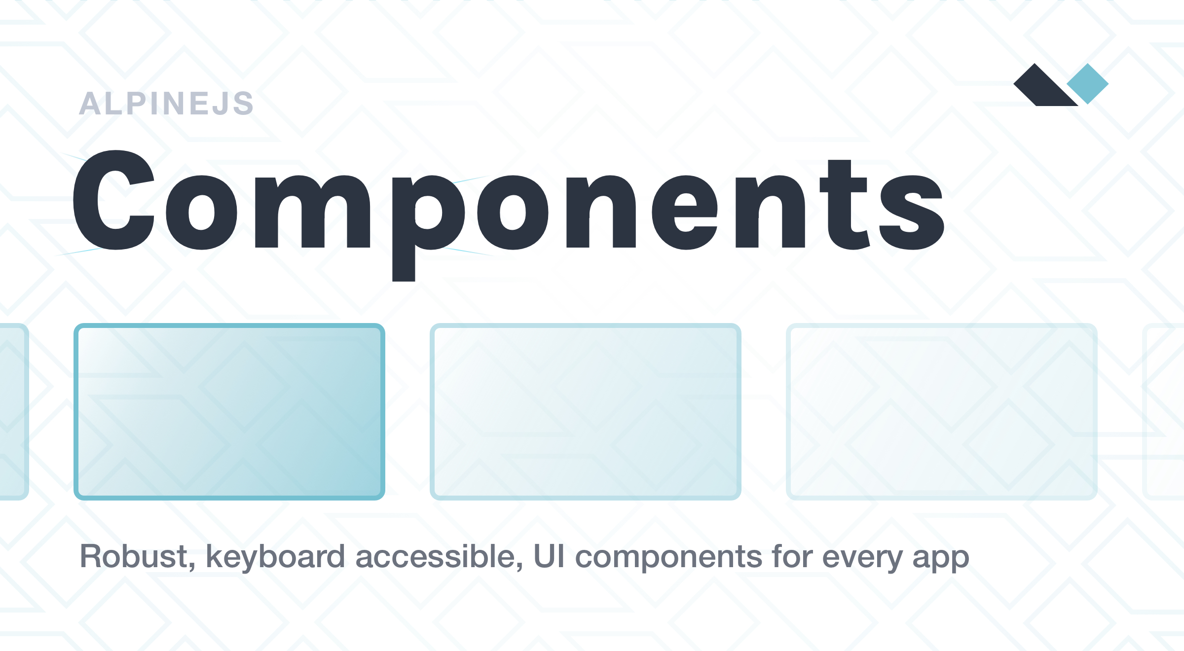 calebporzio's tweet card. Well made, keyboard accessible, UI components written with Alpine.