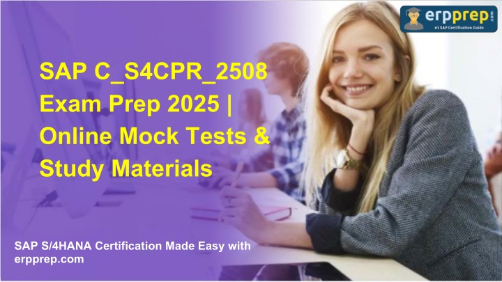 erpprep's tweet card. SAP C_S4CPR_2508 Exam Prep 2025 | Online Mock Tests & Study Materials...