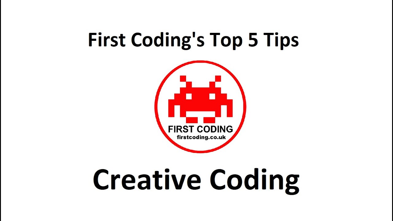 FirstCoding's tweet card. Creative Coding - Our Top 5 Tips for Young Coders
