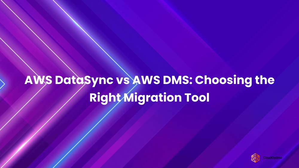 CloudOptimo's tweet card. Explore the differences between AWS DataSync and AWS DMS to choose the right migration tool for your needs.