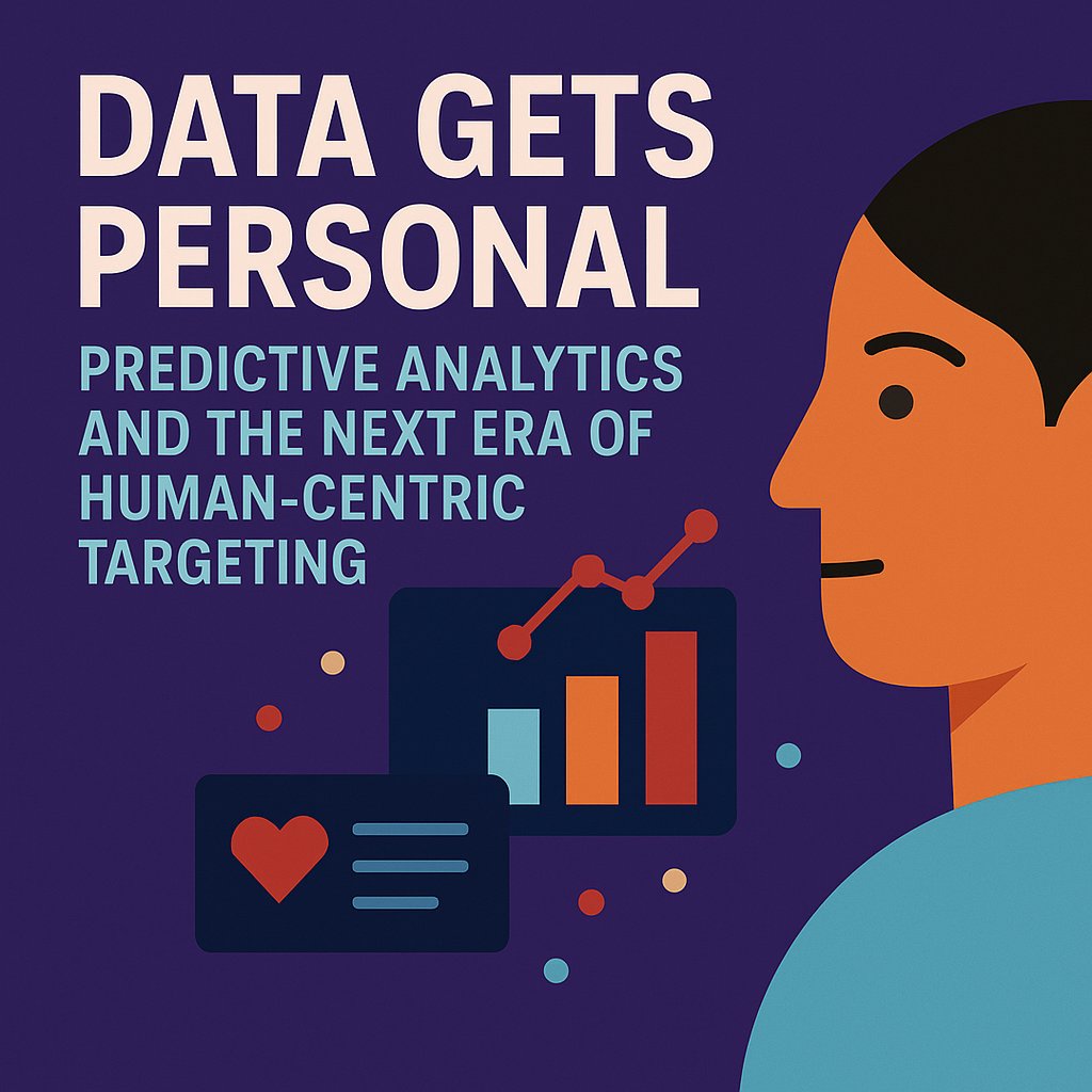 RazorSharpDigit's tweet card. Data-driven and human-centric: learn how predictive analytics is transforming marketing strategy. Dive in—discover the future of targeting now!