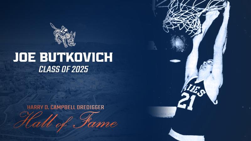 MinesAthletics's tweet card. Mines Basketball's first all-American, Joe Butkovich '72 joins the Harry D. Campbell Oredigger Hall of Fame in recognition of his record-breaking career for the Orediggers as a member of its Class of...