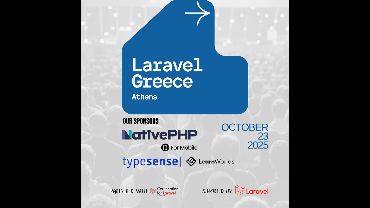 laravelgr's tweet card. Laravel Greece - Athens October 2025