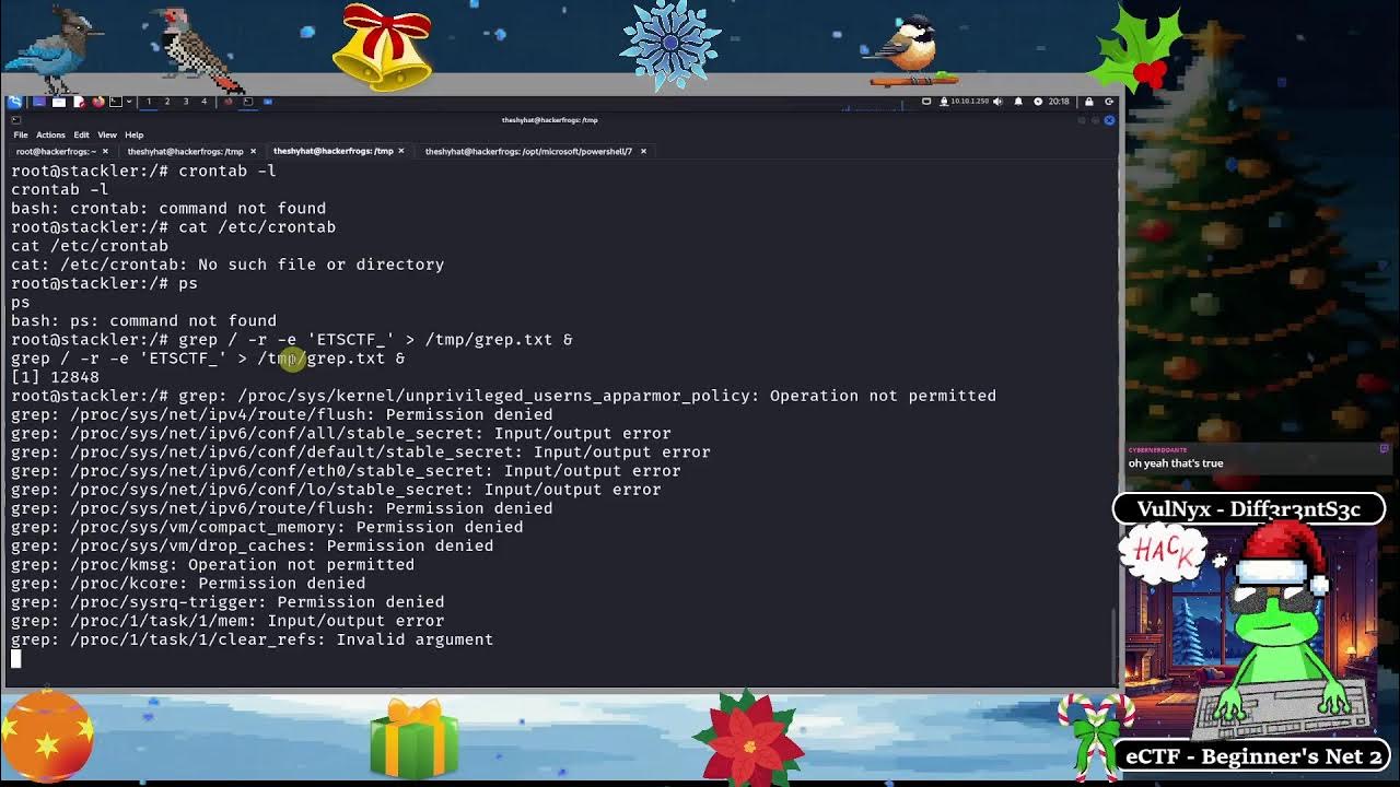 theshyhat's tweet card. WalkThru - TryHackMe: Advent of Cyber - VulNyx: DifferentSec -...