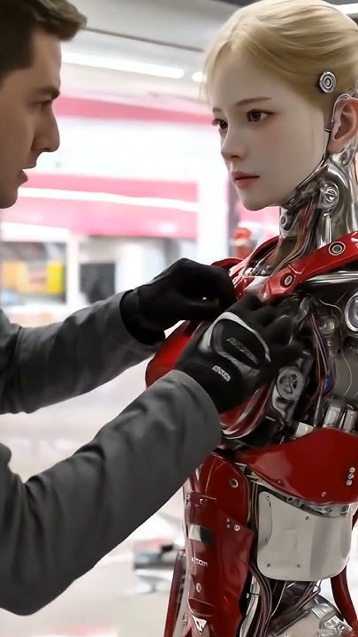 spiritseeker12's tweet card. Guy Tries Out the Newest Girlfriend Robot at the Expo. #robot #ai...