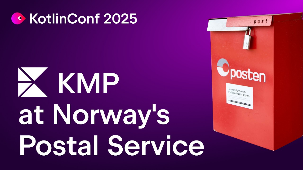 kotlinconf's tweet card. Kotlin Multiplatform's Cross Platform Brilliance at Norway's 377-Ye...