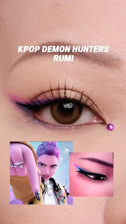 thecardsharp2's tweet card. KPOP DEMON HUNTERS - RUMI #eyemakeup #makeuptutorial #kpopdemonhunt...