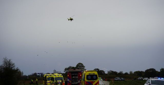 Auto te water op Staphorster Grote Stouwe