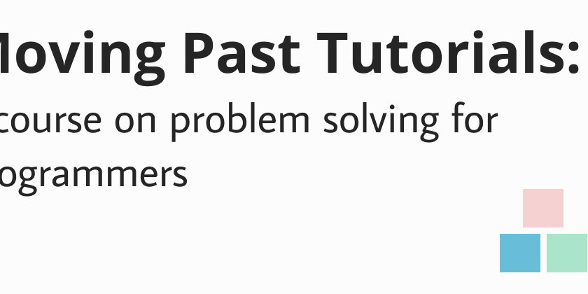 ASpittel's tweet card. The introductory post to a course on problem solving for programmers.