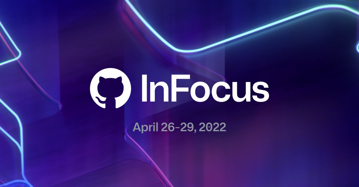 GitHubEnt's tweet card. Grow your business alongside industry experts during GitHub InFocus. Enjoy curated sessions on the most top-of-mind business questions for enterprises, along with a special broadcast featuring GitHub...