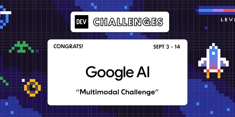 ThePracticalDev's tweet card. The wait is over! We are excited to announce the winners of the Google AI Studio Multimodal...
