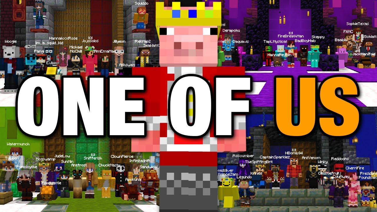 AliceGrewUp's tweet card. One of Us 2025 Minecraft Event Announced & Teams!
