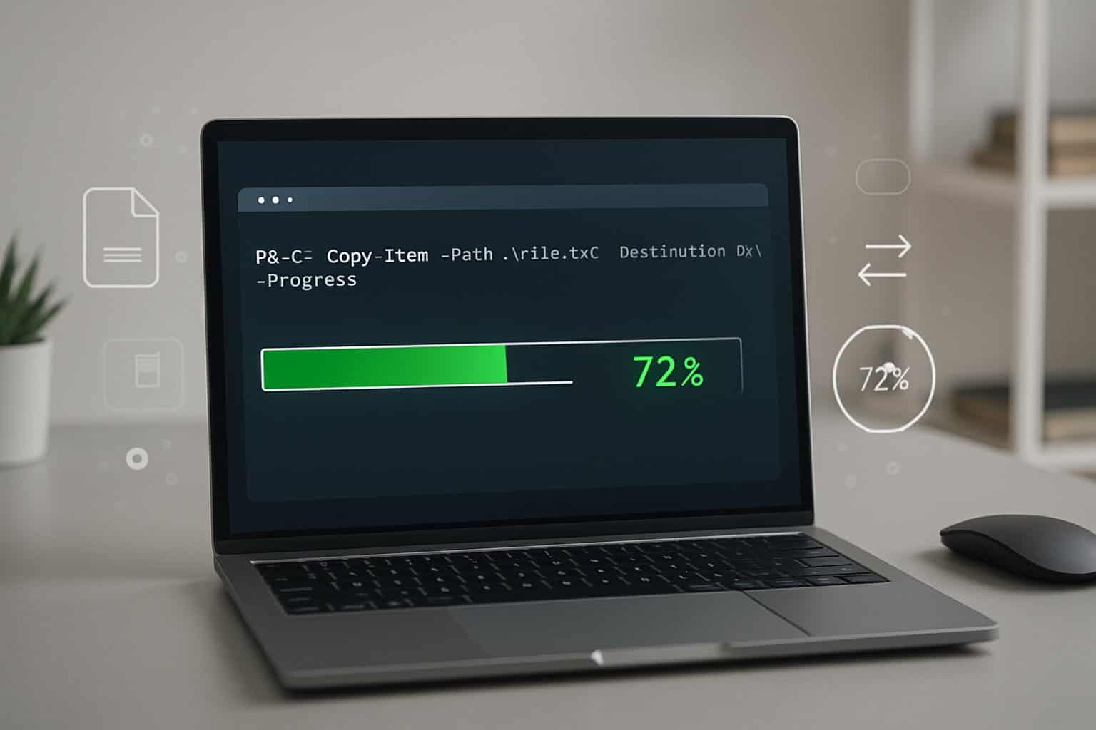 PowerShellFAQs's tweet card. Learn how to show progress when copying files using PowerShell's Copy-Item cmdlet. Follow this step-by-step tutorial to display copy progress for better tracking.