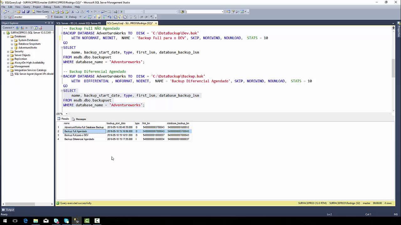 SQLServerRS's tweet card. Backup with Copy_Only