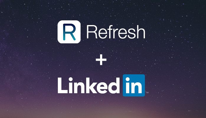 RefreshApp's tweet card. I started Refresh three years ago with Paul Tyma to create a digital briefing book that every professional could use to discover common ground and build stronger relationships with people they were...
