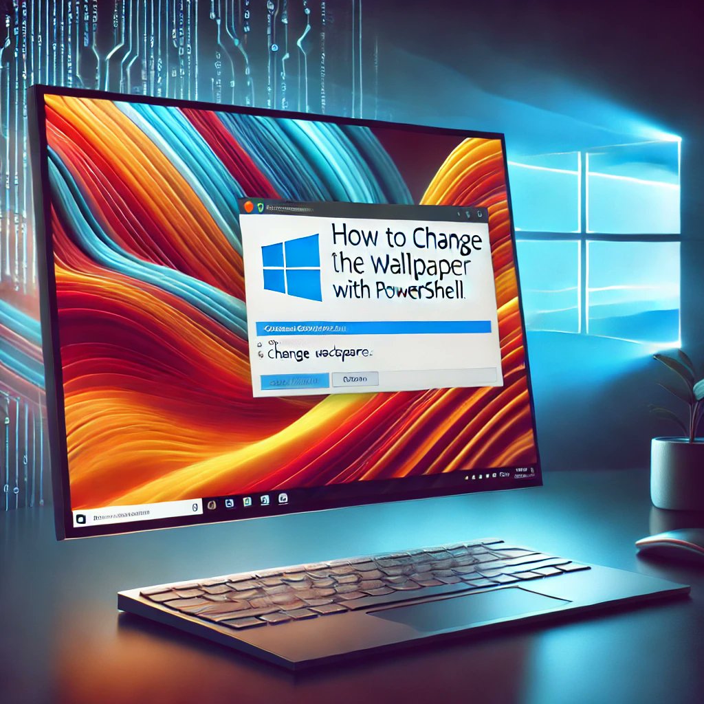 PowerShellFAQs's tweet card. Learn how to change your wallpaper using PowerShell with this guide. Discover the commands and steps to customize your desktop background quickly and efficiently!