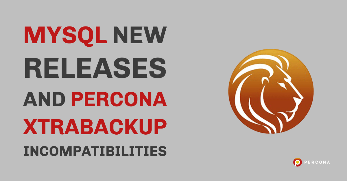 thewebscaledba's tweet card. Oracle's release change breaks backward compatibility with older versions of MySQL, making MySQL 5.7.32 incompatible with current versions of Percona XtraBackup 2.4.20 and prior.
